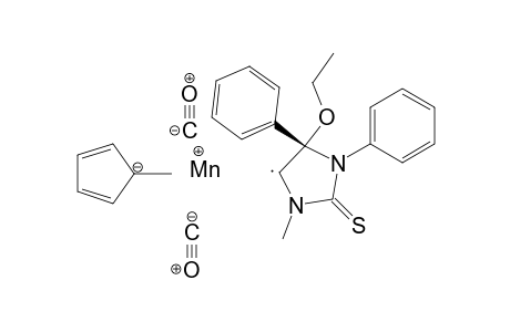 (5S)-Dicarbonyl[5-ethoxy-3-methyl-1,5-diphenyl-2-thiaoxo-4-imidazolidinylidene](methylcyclopentadienyl)manganese