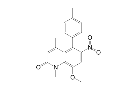 8-METHOXY-1,4-DIMETHYL-6-NITRO-5-(PARA-TOLYL)-QUINOLIN-2(1H)-ONE