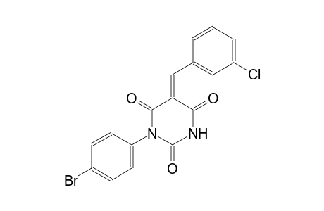 2,4,6(1H,3H,5H)-pyrimidinetrione, 1-(4-bromophenyl)-5-[(3-chlorophenyl)methylene]-, (5E)-