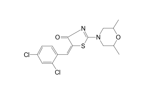 5-(2,4-Dichloro-benzylidene)-2-(2,6-dimethyl-morpholin-4-yl)-thiazol-4-one