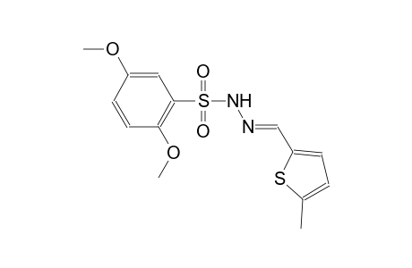 2,5-dimethoxy-N'-[(E)-(5-methyl-2-thienyl)methylidene]benzenesulfonohydrazide