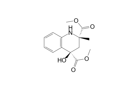 2,4-Quinolinedicarboxylic acid, 1,2,3,4-tetrahydro-4-hydroxy-2-methyl-, dimethyl ester, cis-