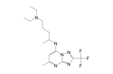 5-METHYL-7-N'-(N,N-DIETHYLPENTANE-1,4-DIAMINE)-2-(TRIFLUOROMETHYL)-[1,2,4]-TRIAZOLO-[1,5-A]-PYRIMIDINE