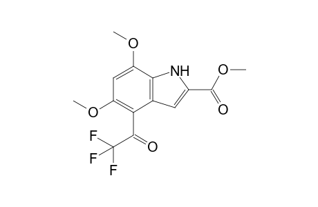 Methyl 4-trifluoroacetyl-5,7-dimethoxyindole-2-carboxylate