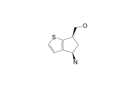(+/-)-CIS-(4-AMINO-5,6-DIHYDRO-4H-CYCLOPENTA-[B]-THIEN-6-YL)-METHANOL