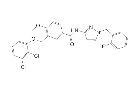 3-[(2,3-dichlorophenoxy)methyl]-N-[1-(2-fluorobenzyl)-1H-pyrazol-3-yl]-4-methoxybenzamide