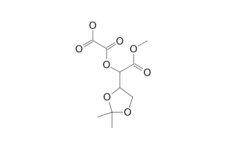 2-[1-(2,2-dimethyl-1,3-dioxolan-4-yl)-2-keto-2-methoxy-ethoxy]-2-keto-acetic acid