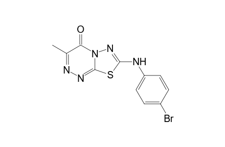3-Methyl-7-(4-bromophenylamino)-4H-1,3,4-thiadiazolo[2,3-c]-1,2,4-triazin-4-one
