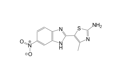 4-methyl-5-(6-nitro-1H-benzimidazol-2-yl)-1,3-thiazol-2-amine