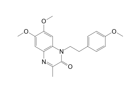6,7-dimethoxy-1-(p-methoxyphenethyl)-3-methyl-2(1H)-quinoxalinone