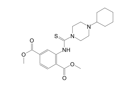 1,4-benzenedicarboxylic acid, 2-[[(4-cyclohexyl-1-piperazinyl)carbonothioyl]amino]-, dimethyl ester