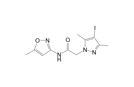 2-(4-iodanyl-3,5-dimethyl-pyrazol-1-yl)-N-(5-methyl-1,2-oxazol-3-yl)ethanamide