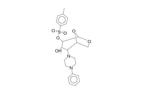 1,6-Anhydro-4-(4-phenyl-1-piperazinyl)-2-O-tosyl-4-deoxy-.beta.-d-glucopyranose