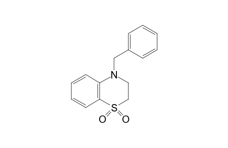 4-benzyl-3,4-dihydro-2H-1,4-benzothiazine, 1,1-dioxide
