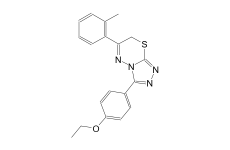 3-(4-ethoxyphenyl)-6-(2-methylphenyl)-7H-[1,2,4]triazolo[3,4-b][1,3,4]thiadiazine