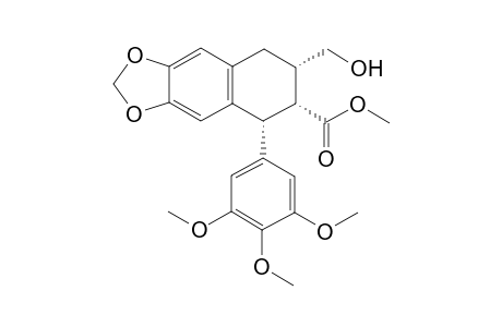 7-(hydroxymethyl)-5-(3,4,5-trimethoxyphenyl)-5,6,7,8-tetrahydrobenzo[f][1,3]benzodioxole-6-carboxylic acid methyl ester