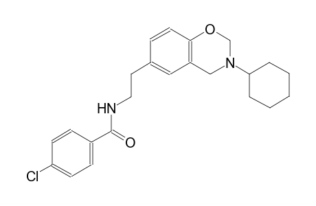 benzamide, 4-chloro-N-[2-(3-cyclohexyl-3,4-dihydro-2H-1,3-benzoxazin-6-yl)ethyl]-