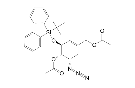 (3S,4S,5S)-4-ACETOXY-5-AZIDO-3-(TERT.-BUTYLDIPHENYLSILYLOXY)-4-HYDROXYCYCLOHEX-1-ENYL-METHYL-ACETATE