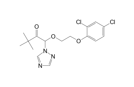 2-Butanone, 1-[2-(2,4-dichlorophenoxy)ethoxy]-3,3-dimethyl-1-(1H-1,2,4-triazol-1-yl)-