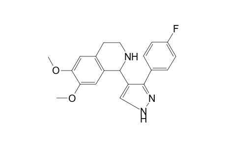 1-[3-(4-fluoro-phenyl)-1H-pyrazol-4-yl]-6,7-dimethoxy-1,2,3,4-tetrahydro-isoquinoline
