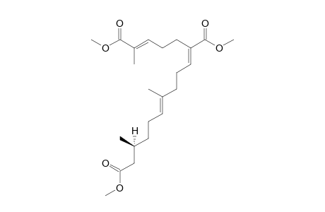DIMETHYL-(14S)-(2E,6E,10Z)-6-METHOXYCARBONYL-2,10,14-TRIMETHYLHEXADECA-2,6,10-TRIENE-DIOATE