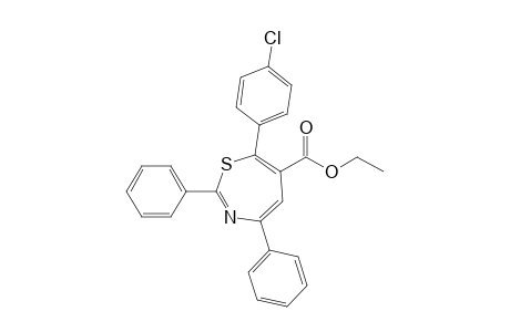 6-Ethoxycarbonyl-7-(4-chlorophenyl)-2,4-diphenyl-1,3-thiazepin