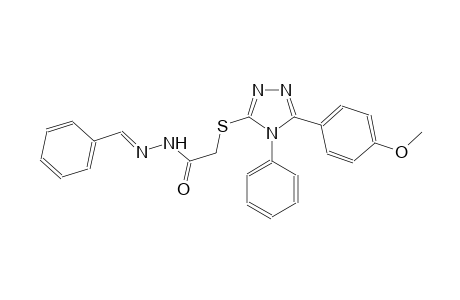 acetic acid, [[5-(4-methoxyphenyl)-4-phenyl-4H-1,2,4-triazol-3-yl]thio]-, 2-[(E)-phenylmethylidene]hydrazide