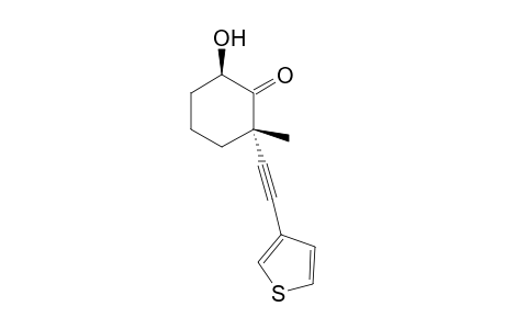 6-Hydroxy-2-methyl-2-(thiophen-3-ylethynyl)cyclohexanone