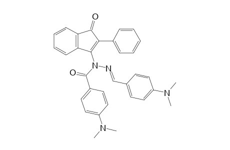 3-{1'-[4-(Dimethylamino)benzoyl]-2'-[4-(dimethylamino)benzylidene]hydrazino}-2-phenylinden-1-one
