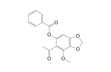 2-Acetyl-3-methoxy-4,5-(methylenedioxy)phenyl Benzoate