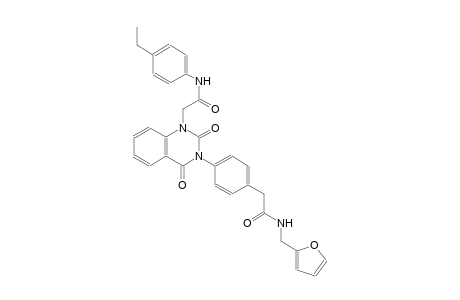 2-[4-(1-[2-(4-ethylanilino)-2-oxoethyl]-2,4-dioxo-3(2H,4H)-quinazolinyl)phenyl]-N-(2-furylmethyl)acetamide