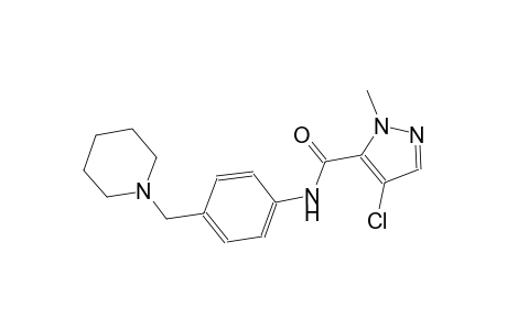 4-chloro-1-methyl-N-[4-(1-piperidinylmethyl)phenyl]-1H-pyrazole-5-carboxamide