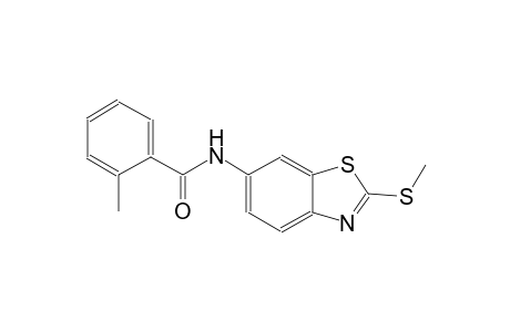 2-methyl-N-[2-(methylsulfanyl)-1,3-benzothiazol-6-yl]benzamide
