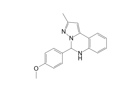 Pyrazolo[1,5-c]quinazoline, 5,6-dihydro-5-(4-methoxyphenyl)-2-methyl-