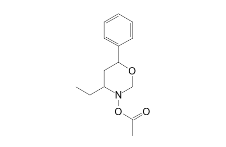 3-ACETYLOXY-4-ETHYL-6-PHENYL-1,3-OXAZINANE