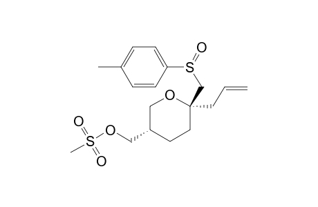 (2S,5S,Rs)-2-Allyl-5-(methanesulfonyloxymethyl)-2-(p-toluenesulfinylmethyl)tetrahydropyran
