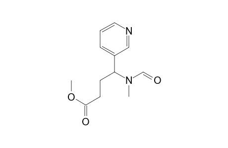 Methyl N-formyl-4-(3'-pyridyl)-4-methylaminobutanoate