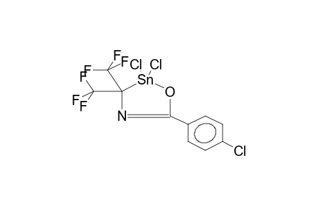 2,2-DICHLORO-5-(4-CHLOROPHENYL)-2,3-DIHYDRO-3,3-BIS(TRIFLUOROMETHYL)-1,4,2-OXAZASTANNOLE