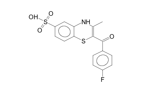 2-(PARA-FLUOROBENZOYL)-3-METHYL-4H-1,4-BENZOTHIAZIN-6-YLSULPHONIC ACID