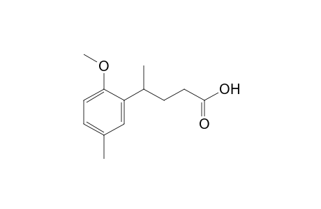 4-(6-methoxy-m-tolyl)valeric acid