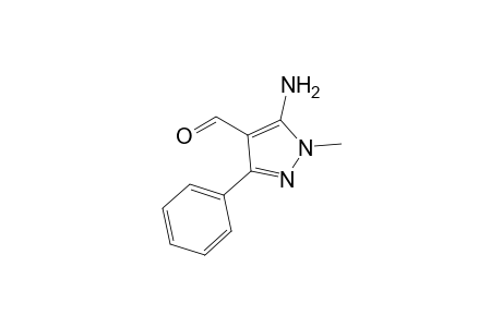 5-Amino-1-methyl-3-phenylpyrazole-4-carbaldehyde