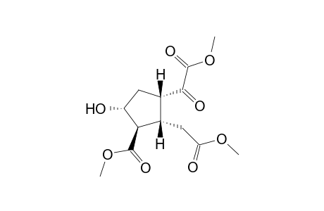 (1R,2S,3S,5R)-5-hydroxy-2-(2-keto-2-methoxy-ethyl)-3-methoxalyl-cyclopentanecarboxylic acid methyl ester