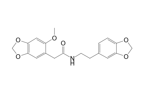 N-(3,4-Methylenedioxyphenethyl)-2-methoxy-4,5-methylenedioxyphenylacetamide