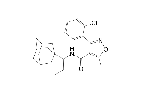 N-[1-(1-adamantyl)propyl]-3-(2-chlorophenyl)-5-methyl-1,2-oxazole-4-carboxamide