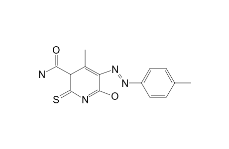 6-HYDROXY-4-METHYL-2-THIOXO-5-(PARA-TOLYLDIAZENYL)-1,2-DIHYDROPYRIDINE-3-CARBOXAMIDE