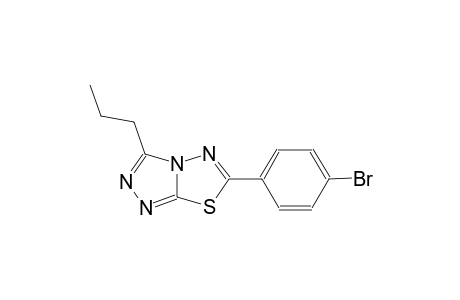 6-(4-bromophenyl)-3-propyl[1,2,4]triazolo[3,4-b][1,3,4]thiadiazole