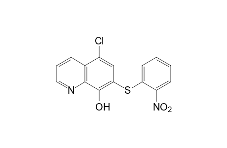 5-chloro-7-(2-nitrophenylthio)-8-quinolinol