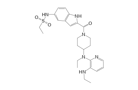 N-[2-[4-[ethyl-[3-(ethylamino)-2-pyridyl]amino]piperidine-1-carbonyl]-1H-indol-5-yl]ethanesulfonamide