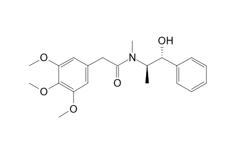 (+)-[1'R,2'R]-N-(2'-Hydroxy-1'-methyl-2'-phenylethyl)-N-methyl-2-(3,4,5-trimethoxyphenyl)acetamide
