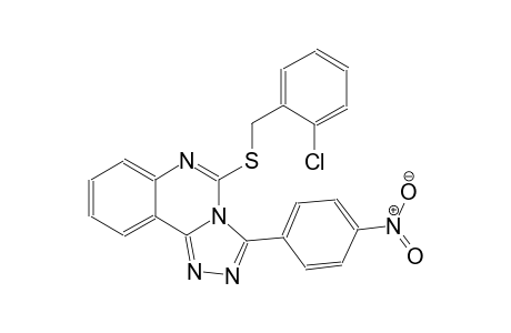 [1,2,4]triazolo[4,3-c]quinazoline, 5-[[(2-chlorophenyl)methyl]thio]-3-(4-nitrophenyl)-